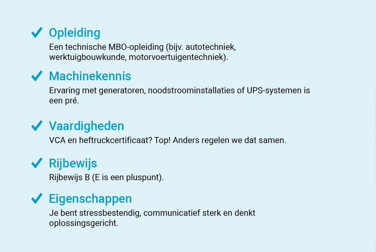 Servicemonteur wat bied jij